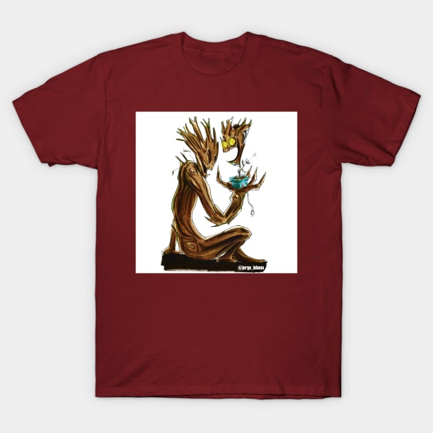 groot & light groot guardians of the galaxy T-Shirt by jorge_lebeau